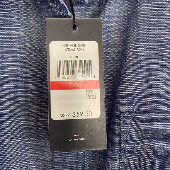 Tommy Hilfiger Denim Button Down Top - Picture 2 of 4